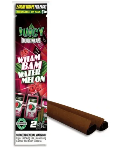 Juicy Double Wraps Wham Bam Karpuz Aromalı Puro Kağıdı