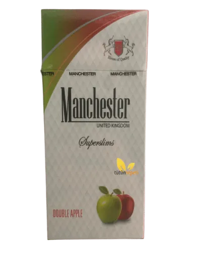 Manchester Superslims Double Apple Sigara (Elma)
