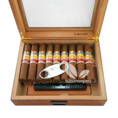 Lubinski Humidor + Cohiba Exclusivo Suiza Puro seti