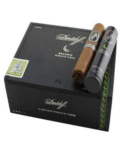 Davidoff Escurio Robusto Tubos Puro - 12's Ahşap Kutu