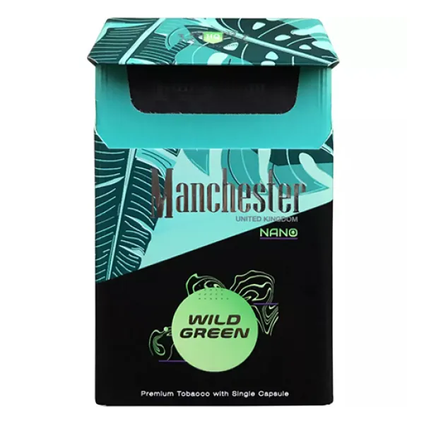 Manchester Wild Green Nano Superslim - Mentol aromalı