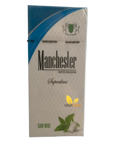 Manchester Superslims Gum Mint - Naneli Sakız Aromalı Sigara