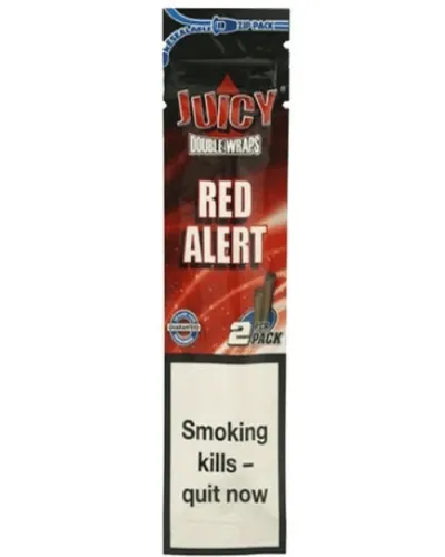 Juicy Double Wraps Red Alert Çilek Aromalı Puro Kağıdı