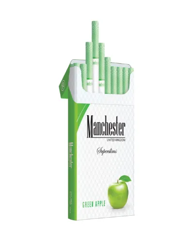 Manchester Green Apple Super Slim Sigara - Yeşil Elma Aromalı