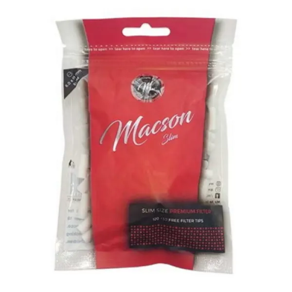 Macson Premium Slim sigara sarma filtresi - 6mm