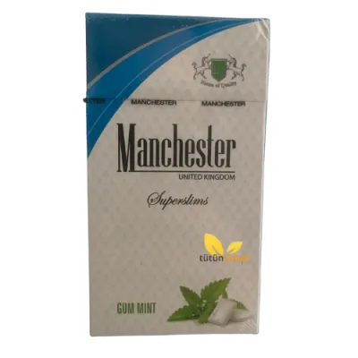 Manchester Superslims Gum Mint - Naneli Sakız Aromalı Sigara