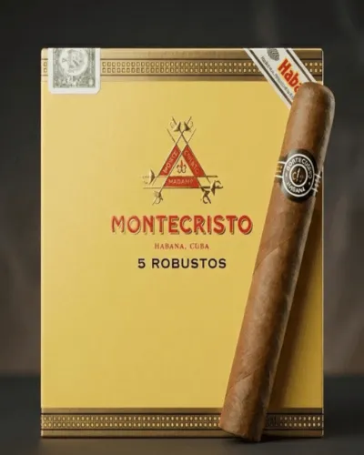 Montecristo 5 Robustos Puro  - 5's Gift Pack DOMİNİC
