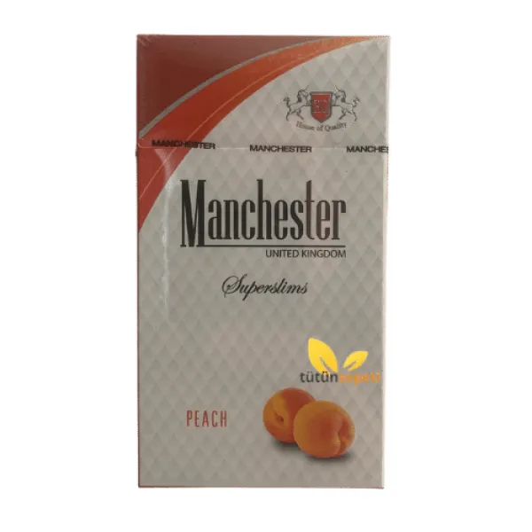 Manchester Superslims Peach – Şeftali Aromalı Sigara