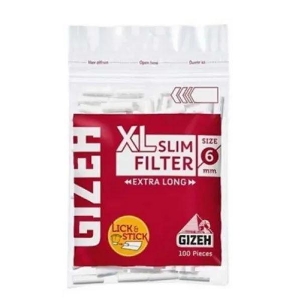 Gizeh XL Uzun Slim Poşet Sigara Sarma Filtresi