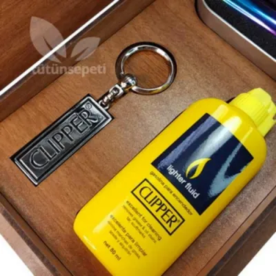 Clipper Fitilli Çelik çakmak seti - 4 Renk