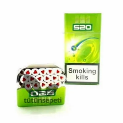 520 2 Ways Green Kalpli sigara - Mentol Yeşil Elma