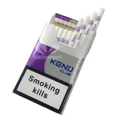 Keno Club Grape Click superslim ithal sigara - Siyah Üzüm