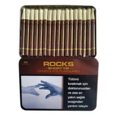Rocks Short Tip Chocolate sigarillo - Çikolata Aromalı - 50's