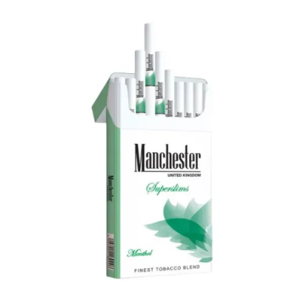 Manchester Superslims Menthol sigara - Mentol Aromalı