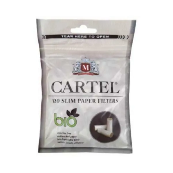 Cartel Slim sigara sarma filtresi - Organik - 120 adet