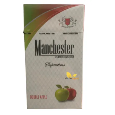 Manchester Superslims Double Apple Sigara (Elma)